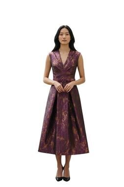 tatum floral lace midi dress kay unger Kay Unger Tatum floral lace midi dress in